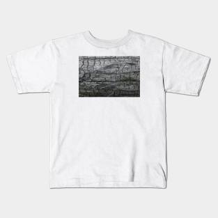 Charred wood texture Kids T-Shirt